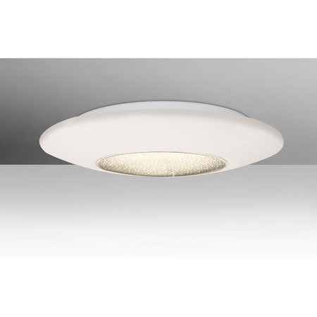 Besa Lighting Viva 16 Ceiling, Opal/Clear, 1x24W LED VIVA16C-LED
